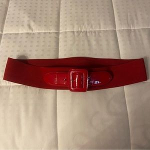Red Belt patent looking buckle and elastic band